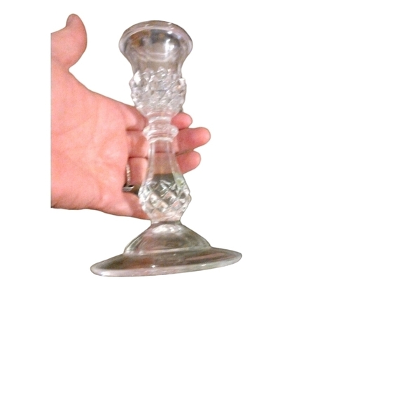 Vintage French Crystal d' Arques Durand Longchamp Single 6.75" Candleholder - Picture 6 of 6